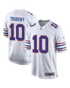 Mitch Trubisky 10 Buffalo Bills Team Alternate Game Men Jersey – White