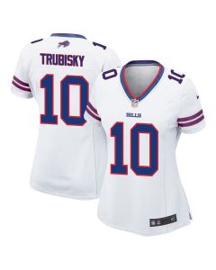 Mitch Trubisky 10 Buffalo Bills Team Game Women Jersey – White