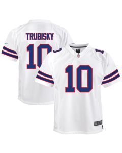 Mitch Trubisky 10 Buffalo Bills Team Game YOUTH Jersey – White
