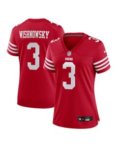 Mitch Wishnowsky 3 San Francisco 49ers Women’s Game Jersey – Scarlet