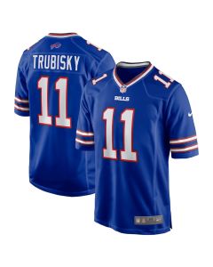 Mitchell Trubisky 11 Buffalo Bills Game Men Jersey – Royal