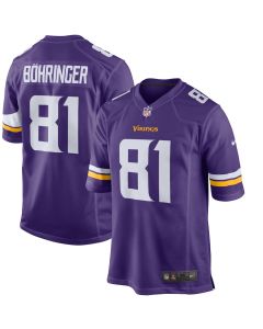 Moritz Bohringer 81 Minnesota Vikings Men Team Color Game Jersey – Purple