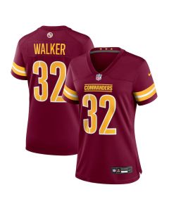 Mykal Walker 32 Washington Commanders Women’s Game Jersey – Burgundy