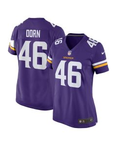 Myles Dorn 46 Minnesota Vikings Women Game Jersey – Purple