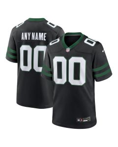 New York Jets Alternate Custom Game Men Jersey – Legacy Black