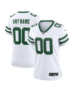 New York Jets Game Jersey Customized – Women, White