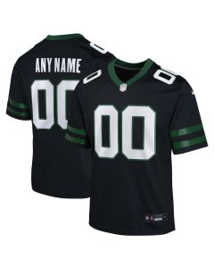 New York Jets Youth Game Jersey Customized , Legacy Black
