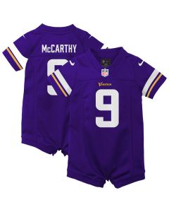 Newborn & Infant Minnesota Vikings J.J. McCarthy Purple Romper Game Jersey