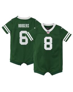 Newborn & Infant New York Jets Aaron Rodgers Legacy Green Game Romper Jersey