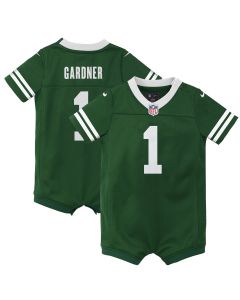 Newborn & Infant New York Jets Ahmad Sauce Gardner Legacy Green Game Romper Jersey