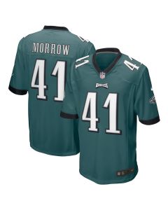Nicholas Morrow 41 Philadelphia Eagles Men Game Jersey – Midnight Green