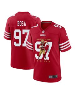 Nick Bosa 97 San Francisco 49ers Run Bosa Run Game Men Jersey – Scarlet