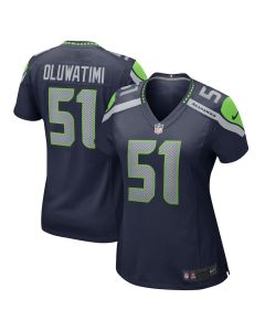 Olu Oluwatimi 51 Seattle Seahawks Women’s Game Jersey – College Navy