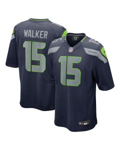 P.J. Walker 15 Seattle Seahawks Game Men Jersey – College Navy