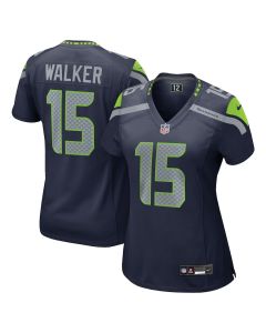 P.J. Walker 15 Seattle Seahawks Women’s Game Jersey – College Navy
