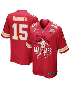 Patrick Mahomes 15 Kansas City Chiefs Magician Game Men Jersey – Red