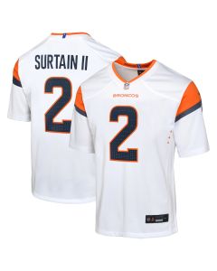 Patrick Surtain II 2 Denver Broncos Game YOUTH Jersey – White