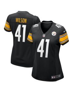 Payton Wilson 41 Pittsburgh Steelers Women’s Game Jersey – Black