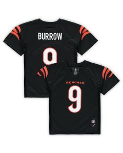 Preschool Cincinnati Bengals Joe Burrow Black Player Jersey