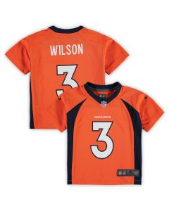 Preschool Denver Broncos Russell Wilson Orange Game Jersey
