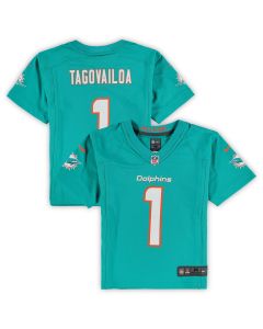 Preschool Miami Dolphins Tua Tagovailoa Aqua Game Jersey