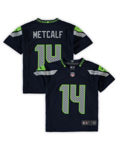 Preschool Seattle Seahawks DK Metcalf Navy Game Jersey