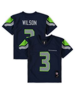 Preschool Seattle Seahawks Russell Wilson College Navy Player Jersey