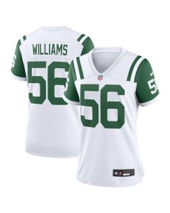 Quincy Williams 56 New York Jets Women’s Classic Alternate Game Jersey – White