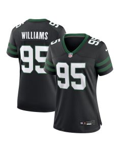 Quinnen Williams 95 New York Jets Alternate Game Jersey – Women, Black