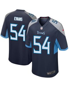 Rashaan Evans 54 Tennessee Titans Men Game Jersey – Navy