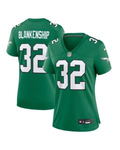 Reed Blankenship 32 Philadelphia Eagles Women Alternate Game Jersey – Kelly Green