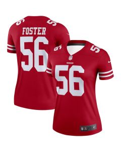 Reuben Foster 56 San Francisco 49ers Women Legend Jersey – Scarlet