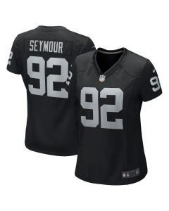 Richard Seymour 92 Las Vegas Raiders Women Retired Game Jersey – Black