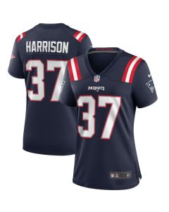 Rodney Harrison 37 New England Patriots Women Game Retired Jersey – Navy