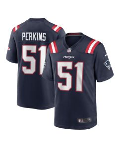 Ronnie Perkins 51 New England Patriots Men Game Jersey – Navy