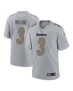 Russell Wilson 3 Pittsburgh Steelers Atmosphere Fashion Game Men Jersey – Silver
