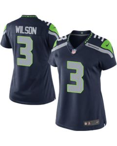 Russell Wilson 3 Seattle Seahawks Women Game Jersey – College Navy