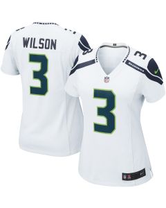 Russell Wilson 3 Seattle Seahawks Women Game Jersey – White