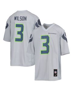 Russell Wilson 3 Seattle Seahawks YOUTH Jersey – Gray