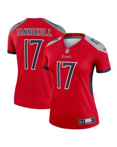 Ryan Tannehill 17 Tennessee Titans Women Inverted Legend Jersey – Red