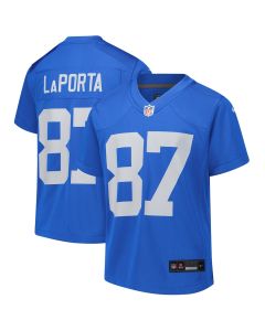 Sam LaPorta 87 Detroit Lions Alternate Game YOUTH Jersey – Blue