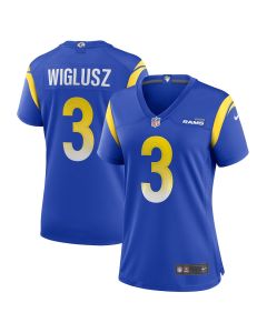Sam Wiglusz 3 Los Angeles Rams Women’s Game Jersey – Royal