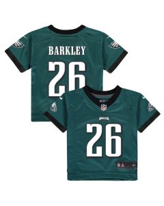 Saquon Barkley 26 Philadelphia Eagles Game YOUTH Jersey – Midnight Green
