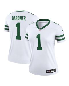 Sauce Gardner 1 New York Jets Alternate Legend Jersey, Women Legacy White