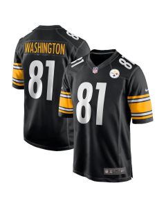 Scotty Washington 81 Pittsburgh Steelers Game Men Jersey – Black