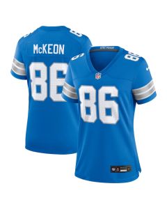 Sean McKeon 86 Detroit Lions Women’s Game Jersey – Blue