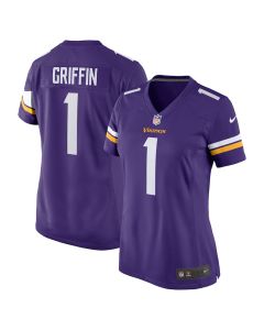 Shaquill Griffin 1 Minnesota Vikings Team Game Women Jersey – Purple