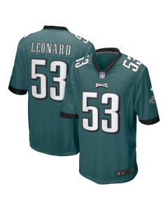 Shaquille Leonard 53 Philadelphia Eagles Game Men Jersey – Midnight Green