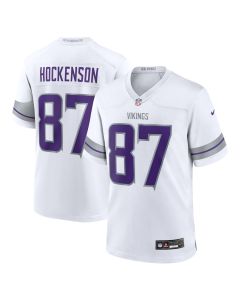 T.J. Hockenson 87 Minnesota Vikings Alternate Game Player Men Jersey – White