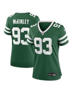 Takk McKinley 93 New York Jets Women’s Team Game Jersey – Legacy Green